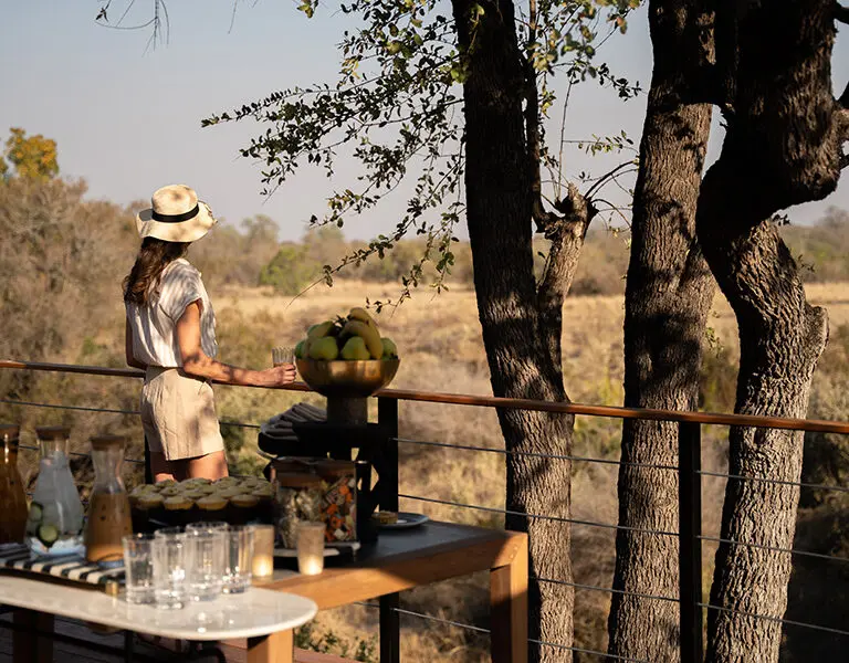 Simbambili High tea at main lodge