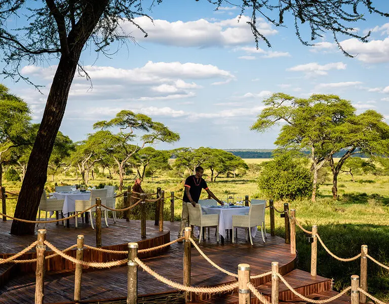 Swala Camp dining deck