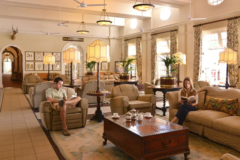 Victoria Falls Hotel lounge
