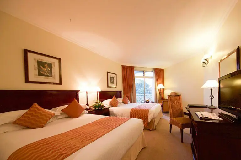 Twin room at Lake Kivu Serena Hotel