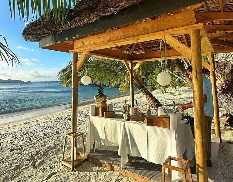 Hotel LArchipel beach set up
