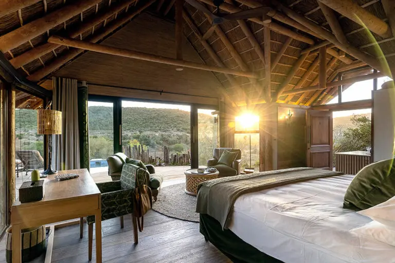 View from your suite at Kwandwe Great Fish River Lodge Kwandwe Private Game Reserve in South Africa
