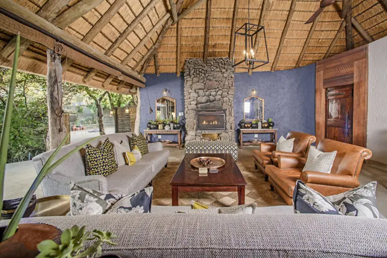 Savanna Private Game Reserve main lodge lounge