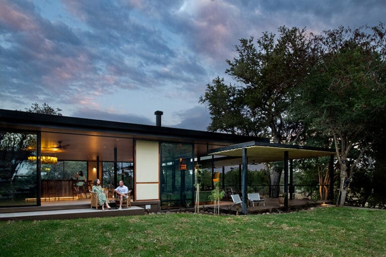 Tanda Tula Safari Camp Exterior Main Area at Sunset