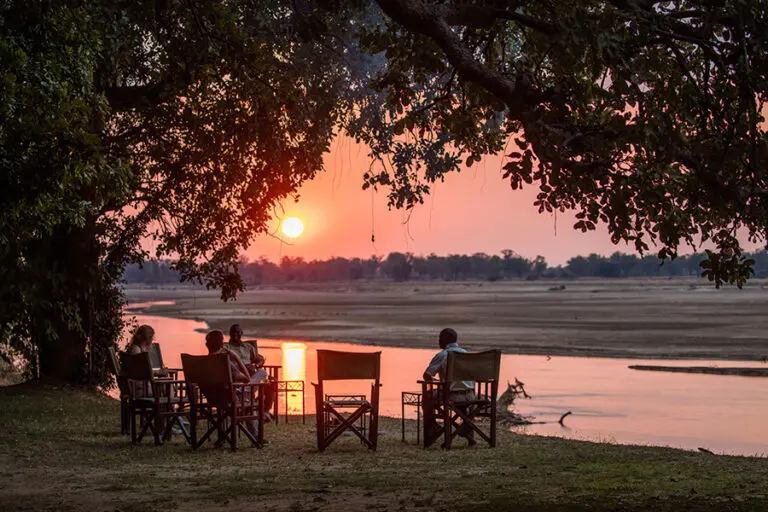 Tafika Camp Zambia South Luangwa sundowners