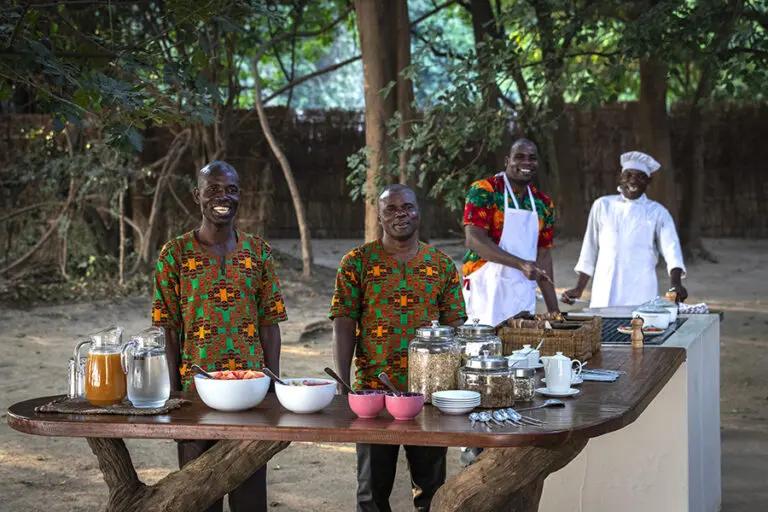 Tafika Camp Zambia South Luangwa breakfast genuine friendly service