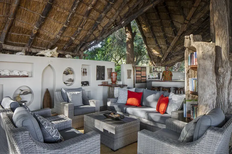 Tafika Camp Zambia South Luangwa lounge