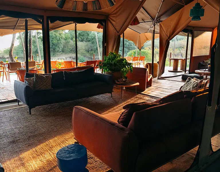 Emboo Camp Kenya Masai Mara Bar Along the River