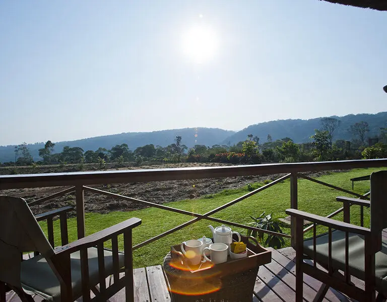 Kitela Lodge Tanzania Ngorongoro Conservation Area view from deck