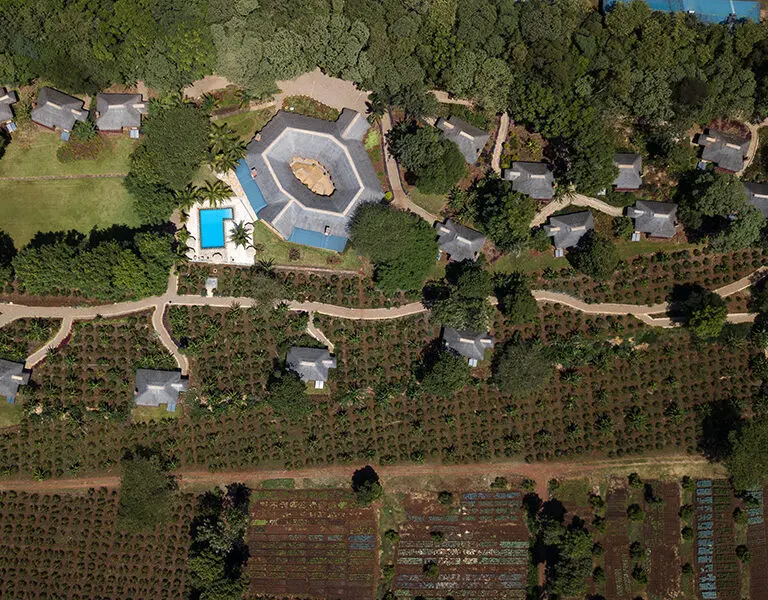 Kitela Lodge Tanzania Ngorongoro Conservation Area aerial