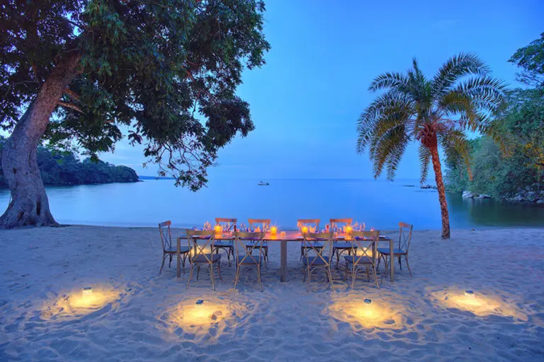 RubondoIslandCamp Dining Beach