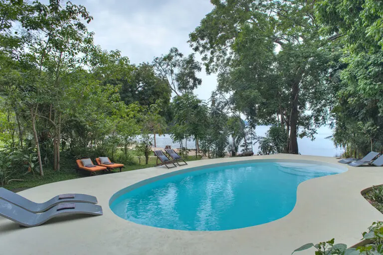 RubondoIslandCamp SwimmingPool Evening