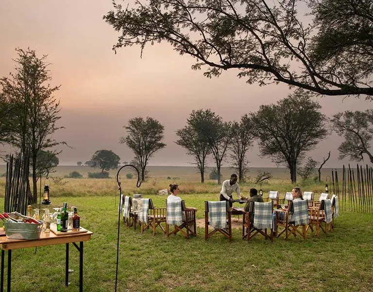 Ubuntu Migration Camp Guests enjoying sundowners