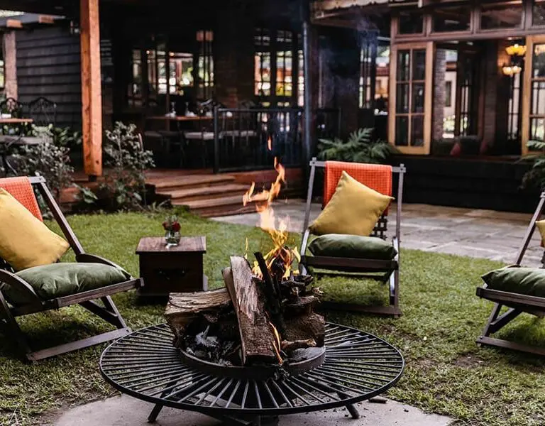Elewana Arusha Coffee Lodge firepit
