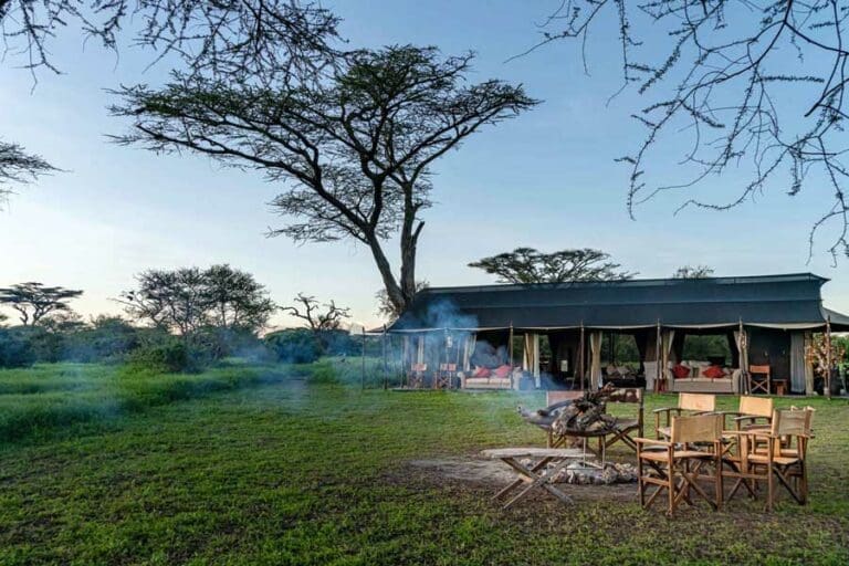 Lemala Mara camp fire 1
