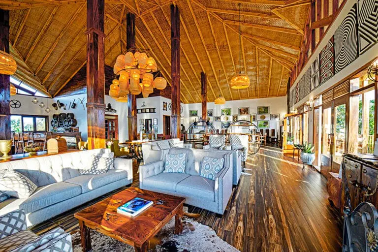 Nkuringo Bwindi Gorilla Lodge Lounge Dining Area