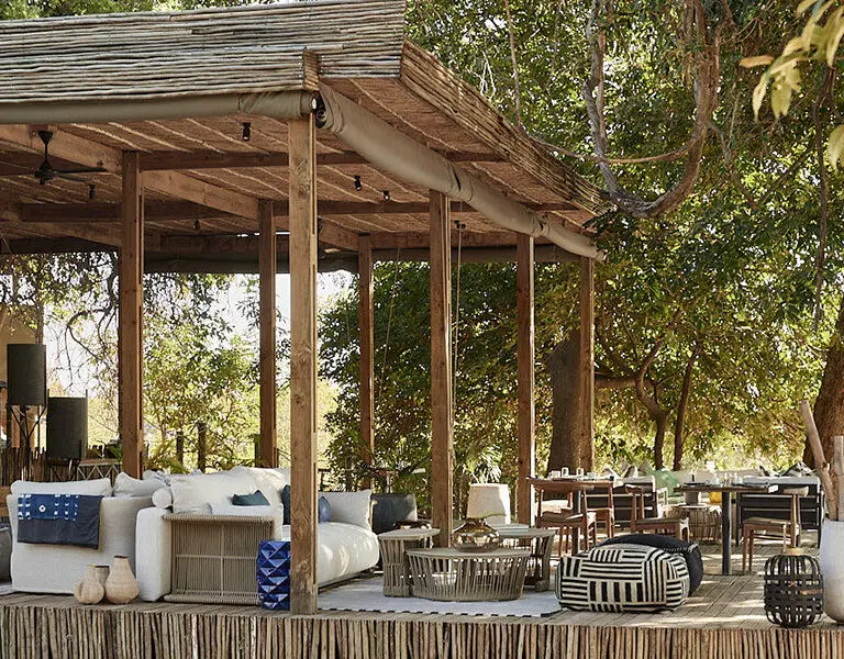 Victoria Falls River Lodge Island Treehouse Suites main area
