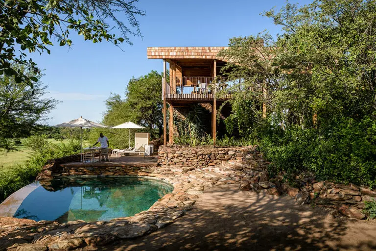 Singita Faru Faru Lodge Exterior and Main Pool