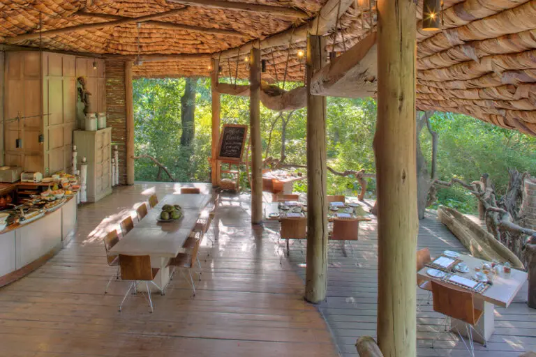 Lake Manyara Tree Lodge dining area