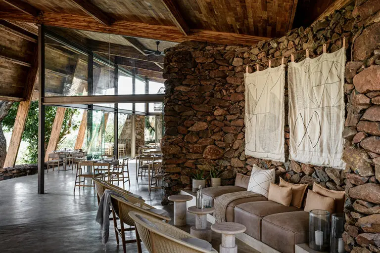 Singita faru Faru Lodge Lounge Area and Dining Area