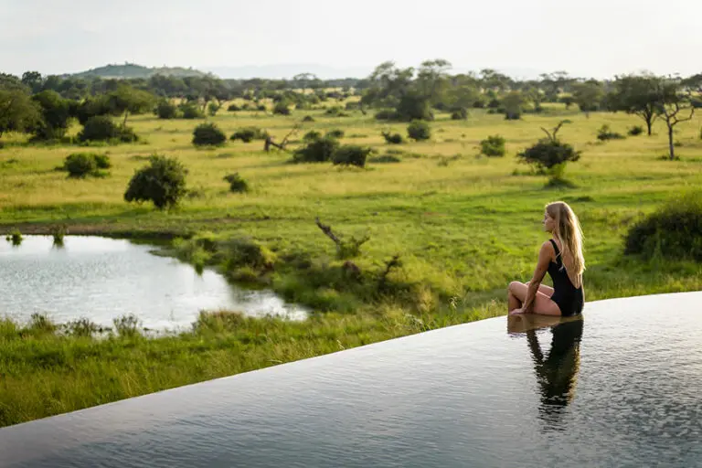 Singita Faru Faru Lodge Main Pool and Water Whole