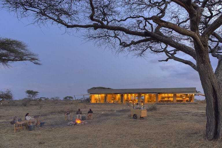 Namiri Plains Sundowners outside the main area