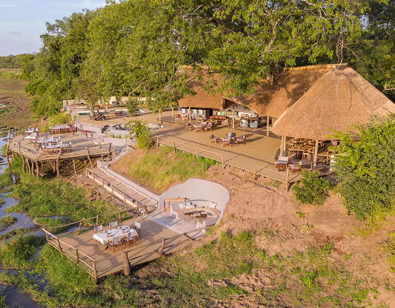 Kafunta River Lodge the main area