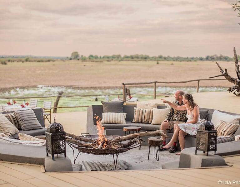 Kafunta River Lodge Fireplace