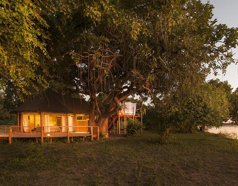 Three Rivers Camp South Luangwa Zambia Three Rivers riverside tent
