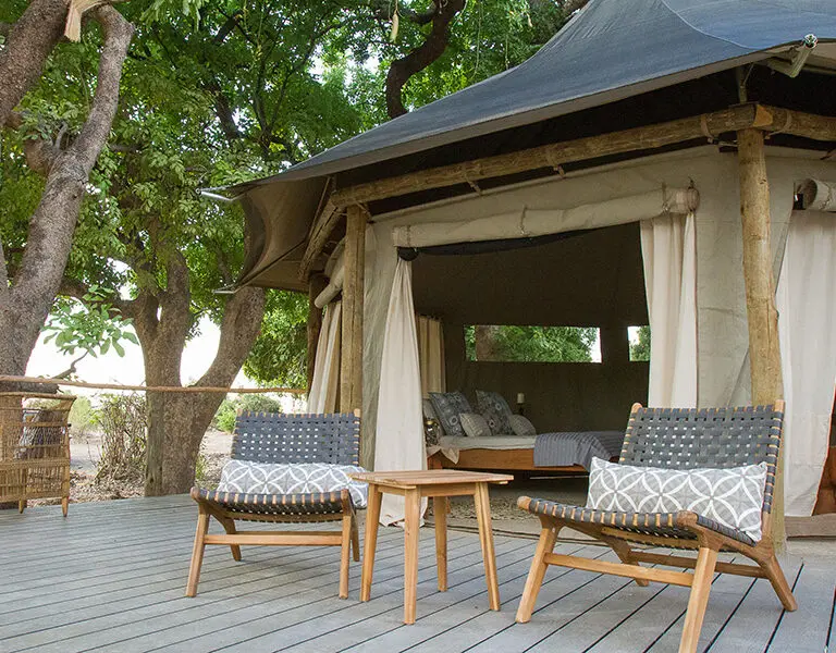 Three Rivers Camp South Luangwa Zambia Three Rivers Tent Outside