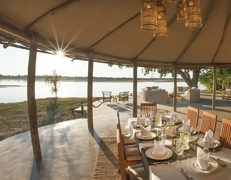 Three Rivers Camp South Luangwa Zambia Three Rivers Dining 2