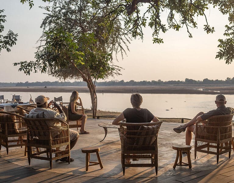 Three Rivers Camp South Luangwa Zambia views of the lagood from camp