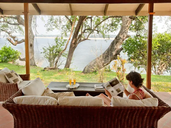 Baines River Camp private verandah