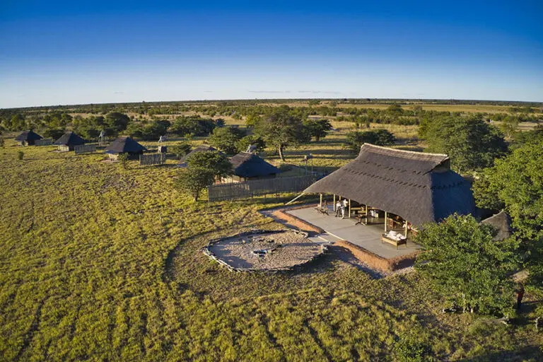 Camp Hwange aerial view of camp