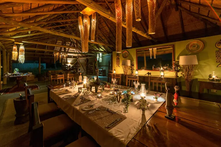 Camp hwange Dinner